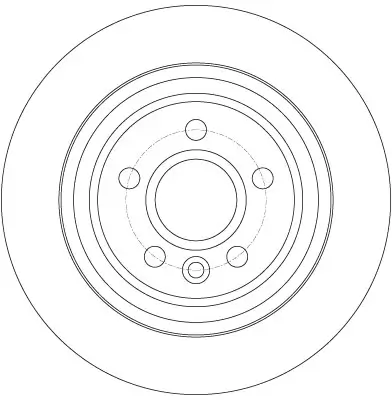 Bremsscheibe Hinterachse TRW DF6187 Bild Bremsscheibe Hinterachse TRW DF6187