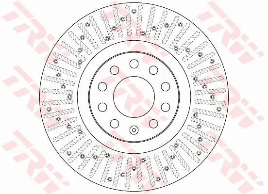 Bremsscheibe Vorderachse TRW DF6189S