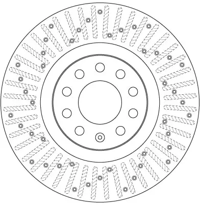 Bremsscheibe Vorderachse TRW DF6189S Bild Bremsscheibe Vorderachse TRW DF6189S