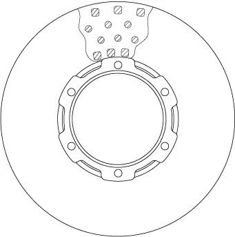 Bremsscheibe Hinterachse TRW DF6190BS Bild Bremsscheibe Hinterachse TRW DF6190BS
