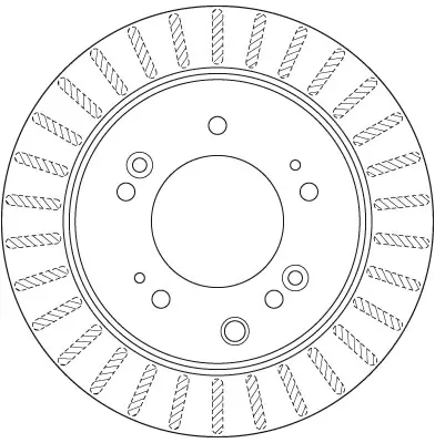 Bremsscheibe Hinterachse TRW DF6191S Bild Bremsscheibe Hinterachse TRW DF6191S