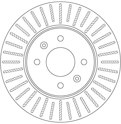 Bremsscheibe Vorderachse TRW DF6198 Bild Bremsscheibe Vorderachse TRW DF6198