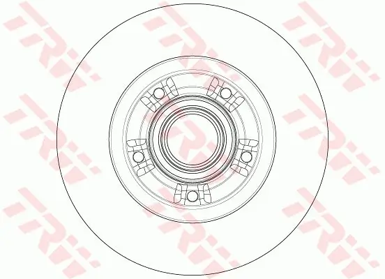 Bremsscheibe Hinterachse TRW DF6203BS