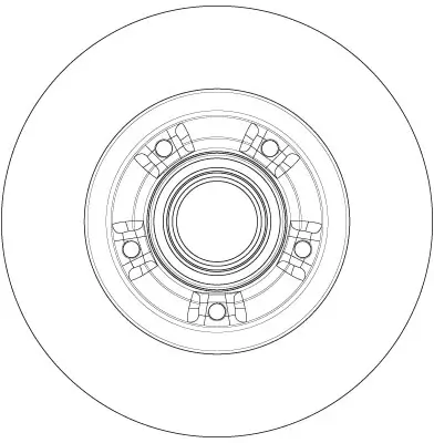 Bremsscheibe Hinterachse TRW DF6203BS Bild Bremsscheibe Hinterachse TRW DF6203BS