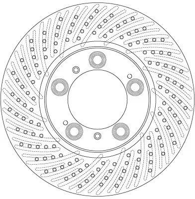 Bremsscheibe Vorderachse links TRW DF6212S Bild Bremsscheibe Vorderachse links TRW DF6212S