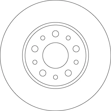 Bremsscheibe Hinterachse TRW DF6228 Bild Bremsscheibe Hinterachse TRW DF6228
