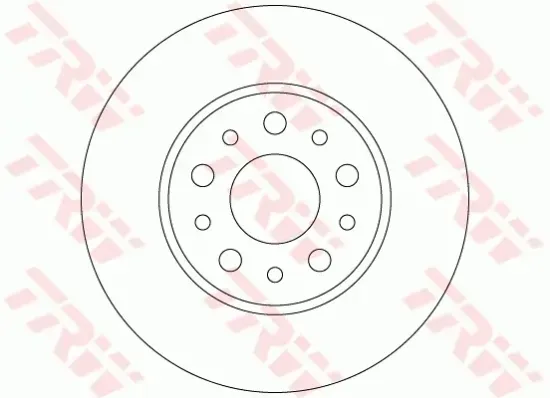 Bremsscheibe Hinterachse TRW DF6228 Bild Bremsscheibe Hinterachse TRW DF6228