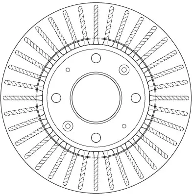 Bremsscheibe Vorderachse TRW DF6229 Bild Bremsscheibe Vorderachse TRW DF6229
