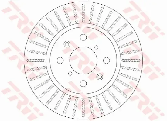 Bremsscheibe Vorderachse TRW DF6232 Bild Bremsscheibe Vorderachse TRW DF6232