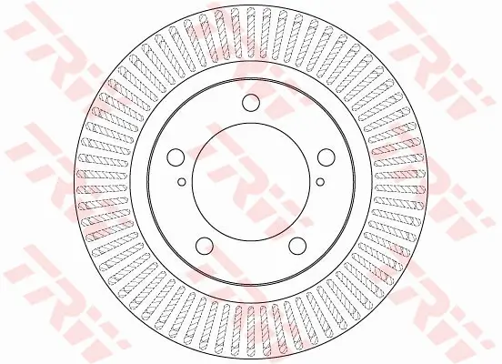 Bremsscheibe Vorderachse TRW DF6239S