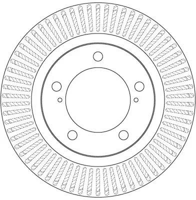 Bremsscheibe Vorderachse TRW DF6239S Bild Bremsscheibe Vorderachse TRW DF6239S