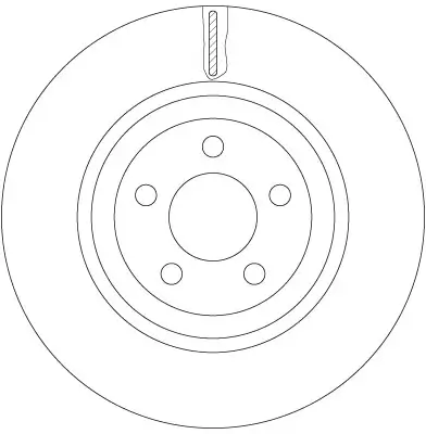 Bremsscheibe Vorderachse TRW DF6244S Bild Bremsscheibe Vorderachse TRW DF6244S