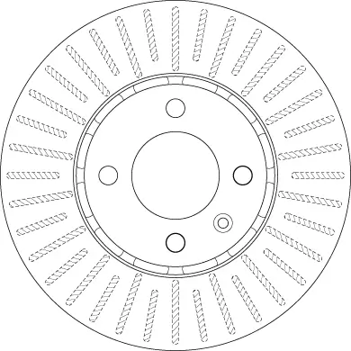 Bremsscheibe Vorderachse TRW DF6252 Bild Bremsscheibe Vorderachse TRW DF6252