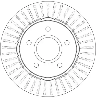 Bremsscheibe Vorderachse TRW DF6253S Bild Bremsscheibe Vorderachse TRW DF6253S