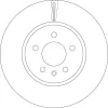 Bremsscheibe Vorderachse TRW DF6260S Bild Bremsscheibe Vorderachse TRW DF6260S