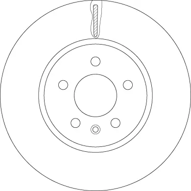 Bremsscheibe Vorderachse TRW DF6260S Bild Bremsscheibe Vorderachse TRW DF6260S