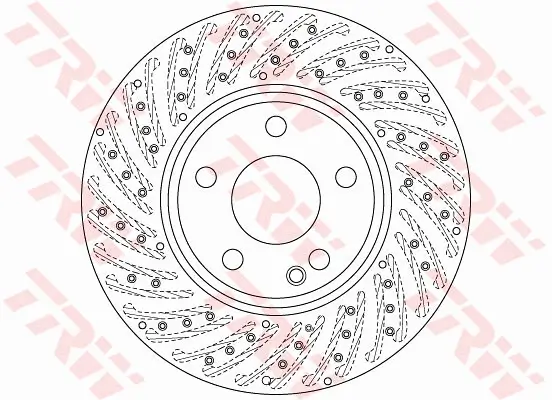 Bremsscheibe Vorderachse TRW DF6262S