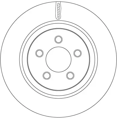Bremsscheibe Vorderachse TRW DF6263 Bild Bremsscheibe Vorderachse TRW DF6263
