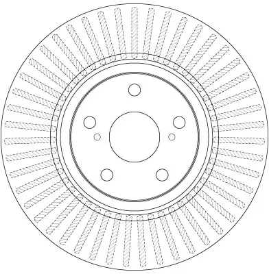 Bremsscheibe Vorderachse TRW DF6268 Bild Bremsscheibe Vorderachse TRW DF6268