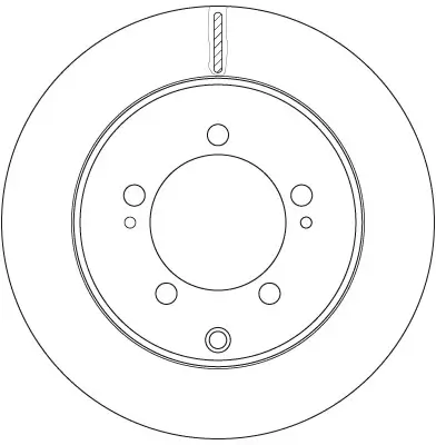 Bremsscheibe Hinterachse TRW DF6274 Bild Bremsscheibe Hinterachse TRW DF6274