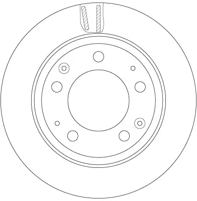 Bremsscheibe Hinterachse TRW DF6280S Bild Bremsscheibe Hinterachse TRW DF6280S