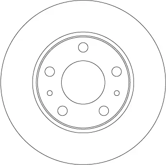 Bremsscheibe Hinterachse TRW DF6287