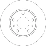 Bremsscheibe Hinterachse TRW DF6287