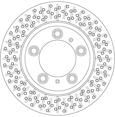 Bremsscheibe Hinterachse TRW DF6298S Bild Bremsscheibe Hinterachse TRW DF6298S