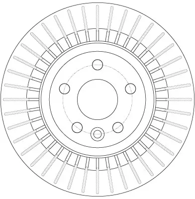 Bremsscheibe Hinterachse TRW DF6308 Bild Bremsscheibe Hinterachse TRW DF6308