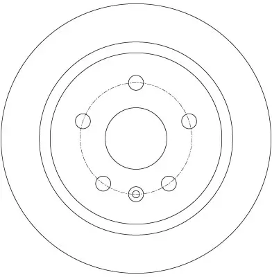 Bremsscheibe Hinterachse TRW DF6312 Bild Bremsscheibe Hinterachse TRW DF6312