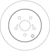 Bremsscheibe Hinterachse TRW DF6319 Bild Bremsscheibe Hinterachse TRW DF6319