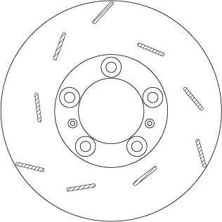 Bremsscheibe Hinterachse links TRW DF6320S Bild Bremsscheibe Hinterachse links TRW DF6320S