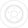 Bremsscheibe Hinterachse TRW DF6325 Bild Bremsscheibe Hinterachse TRW DF6325