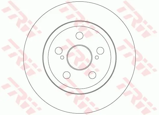 Bremsscheibe Hinterachse TRW DF6331