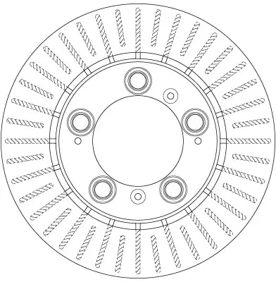 Bremsscheibe Hinterachse TRW DF6338 Bild Bremsscheibe Hinterachse TRW DF6338