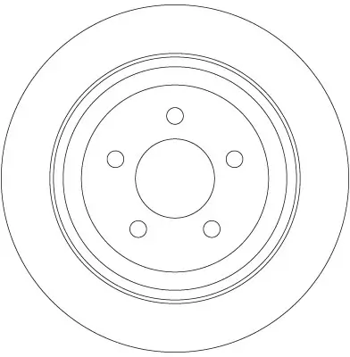 Bremsscheibe Hinterachse TRW DF6341 Bild Bremsscheibe Hinterachse TRW DF6341