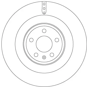 Bremsscheibe Hinterachse TRW DF6343S Bild Bremsscheibe Hinterachse TRW DF6343S