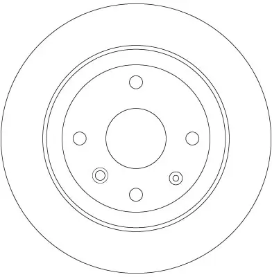 Bremsscheibe Hinterachse TRW DF6360 Bild Bremsscheibe Hinterachse TRW DF6360