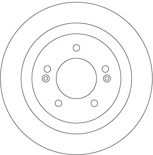 Bremsscheibe Hinterachse TRW DF6367