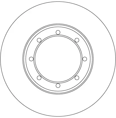 Bremsscheibe Hinterachse TRW DF6372 Bild Bremsscheibe Hinterachse TRW DF6372