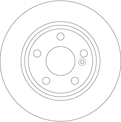 Bremsscheibe Hinterachse TRW DF6376 Bild Bremsscheibe Hinterachse TRW DF6376