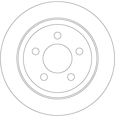 Bremsscheibe Hinterachse TRW DF6386 Bild Bremsscheibe Hinterachse TRW DF6386