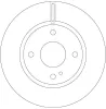 Bremsscheibe Vorderachse TRW DF6399 Bild Bremsscheibe Vorderachse TRW DF6399