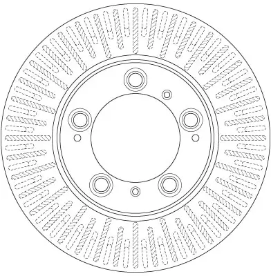Bremsscheibe Vorderachse TRW DF6411 Bild Bremsscheibe Vorderachse TRW DF6411