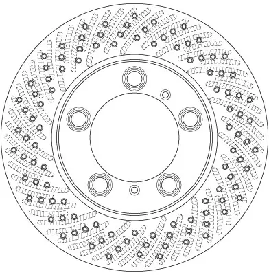 Bremsscheibe Vorderachse links TRW DF6413S Bild Bremsscheibe Vorderachse links TRW DF6413S