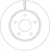 Bremsscheibe Vorderachse TRW DF6415 Bild Bremsscheibe Vorderachse TRW DF6415