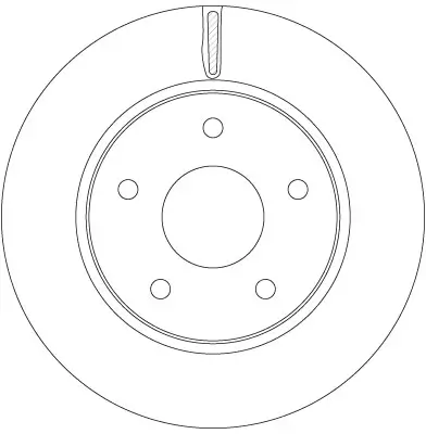Bremsscheibe Vorderachse TRW DF6415 Bild Bremsscheibe Vorderachse TRW DF6415