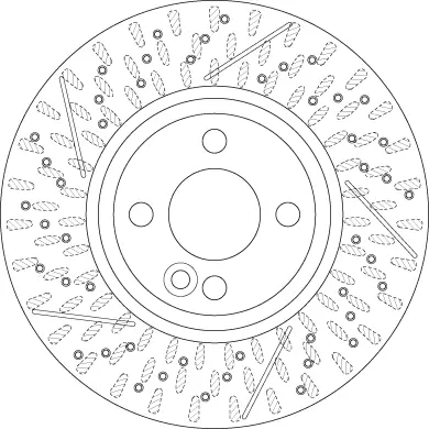 Bremsscheibe Vorderachse TRW DF6422 Bild Bremsscheibe Vorderachse TRW DF6422