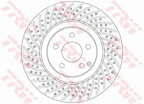 Bremsscheibe Vorderachse TRW DF6433S