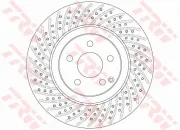 Bremsscheibe Vorderachse TRW DF6433S
